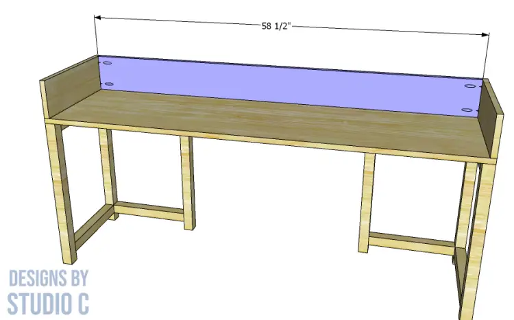 build mobeley 16 inch desk _ back