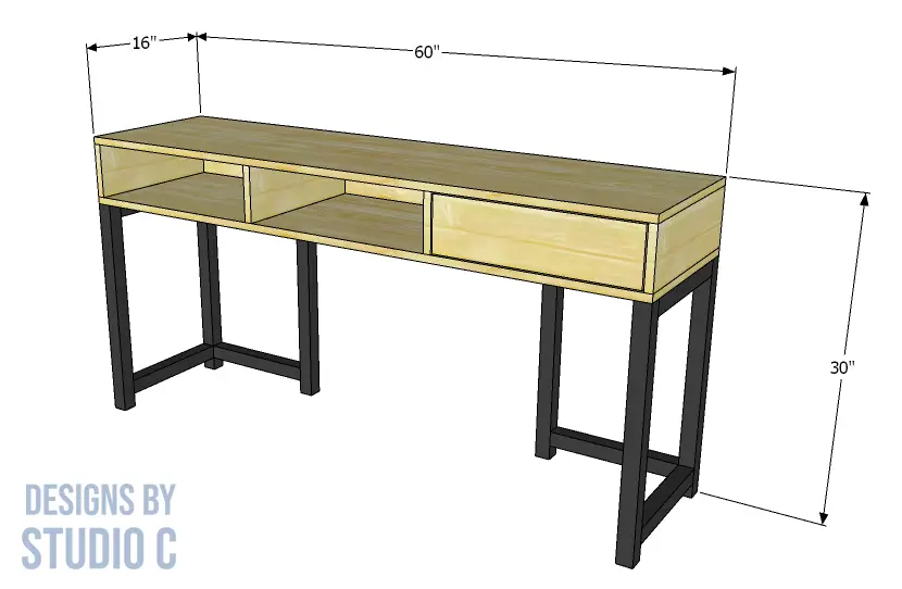 build mobeley 16 inch desk _ dimensions