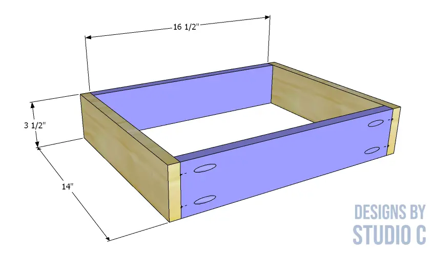 build mobeley 16 inch desk _ drawer box