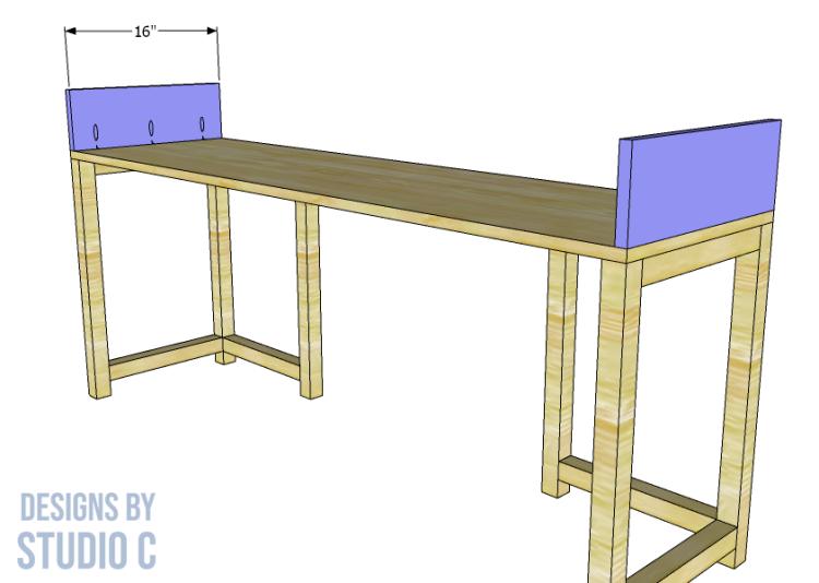 build mobeley 16 inch desk _ sides