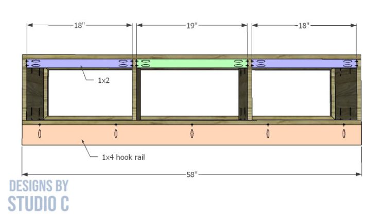 build folsom bench wall shelf _hook rail