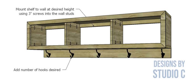 build folsom bench wall shelf_ shelf mount