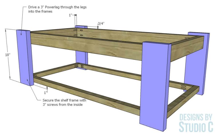 build westbrook coffee table _legs