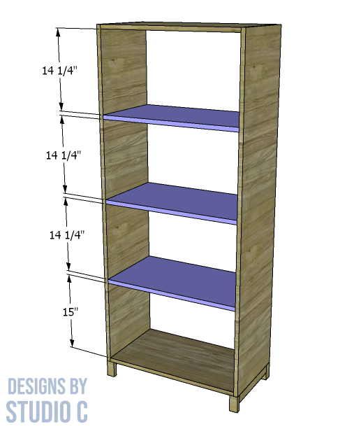 build blair tall bookcase _ shelves