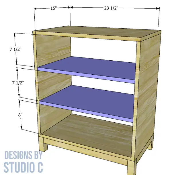 build blaire storage cabinet system _drawer shelves