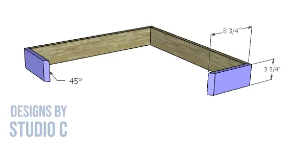 build wall mounted corner desk _ sides