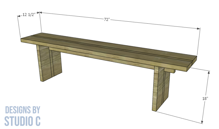 plans build corbett bench _ dimensions