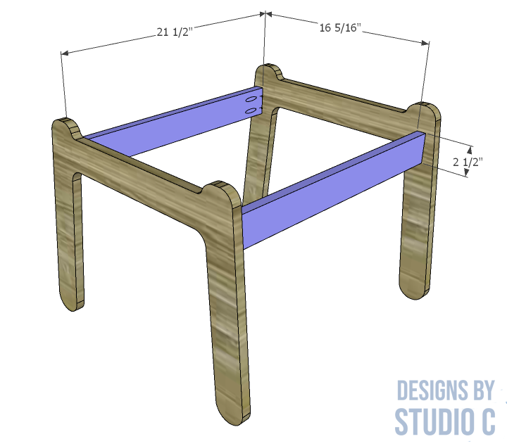 build raylan ottoman - stretchers