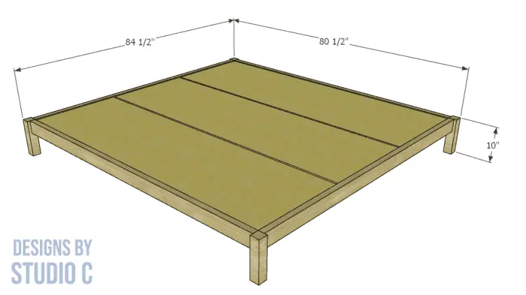build sadie platform bed _ dimensions