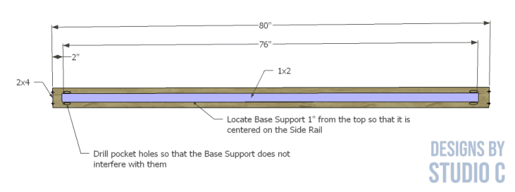 build sadie platform bed _ side rail supports