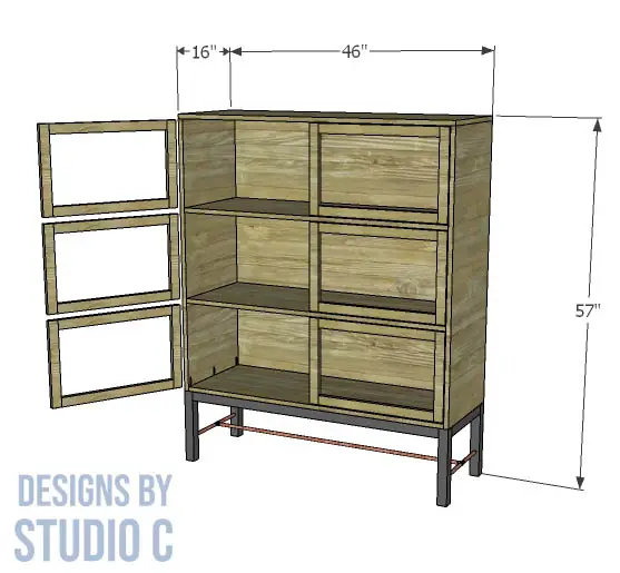 build villae storage cabinet _dimensions