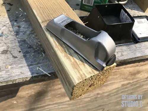how to attach 4x4 post on deck_wood rasp