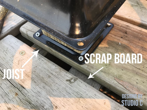 install surface mount deck posts_ scrap block