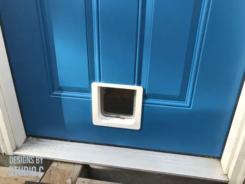 how to install pet door _installed