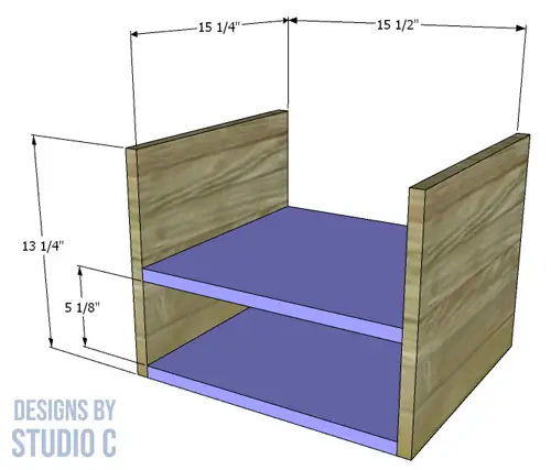 build sienna end table _ sides shelves