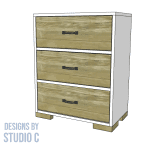 build a calvin 3 drawer storage cabinet