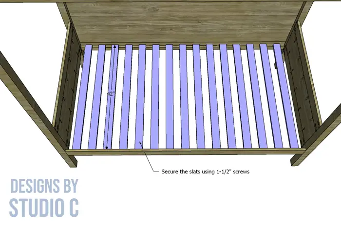 build indoor outdoor canopy daybed slats