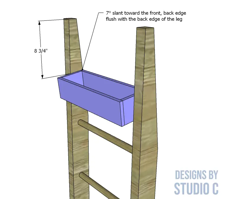 build leaning storage rack hamper secure box