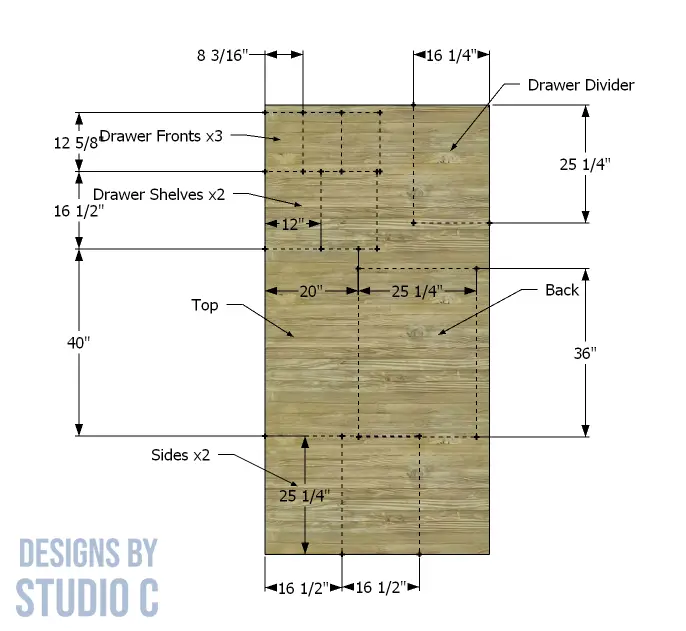 build a simple student desk plywood layout