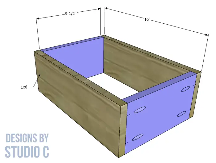 build a simple student desk drawer box