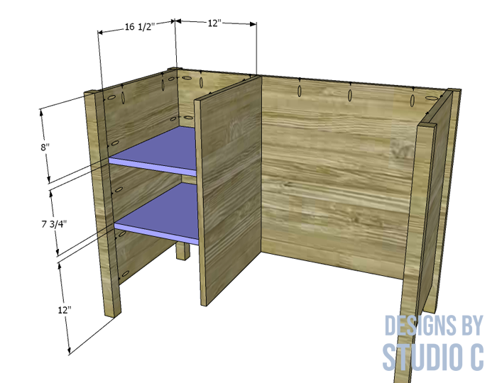 build a simple student desk drawer shelves