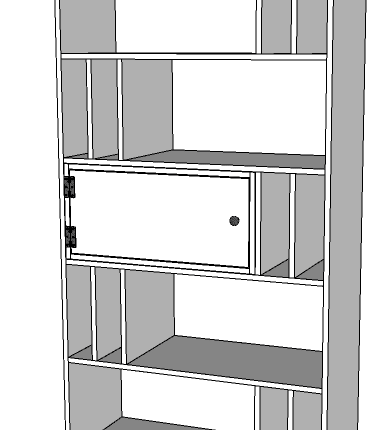build elwyn bookcase optional cubby