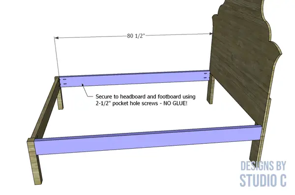 build lynette queen bed side rails