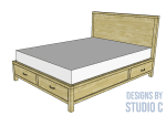 build everley queen bed