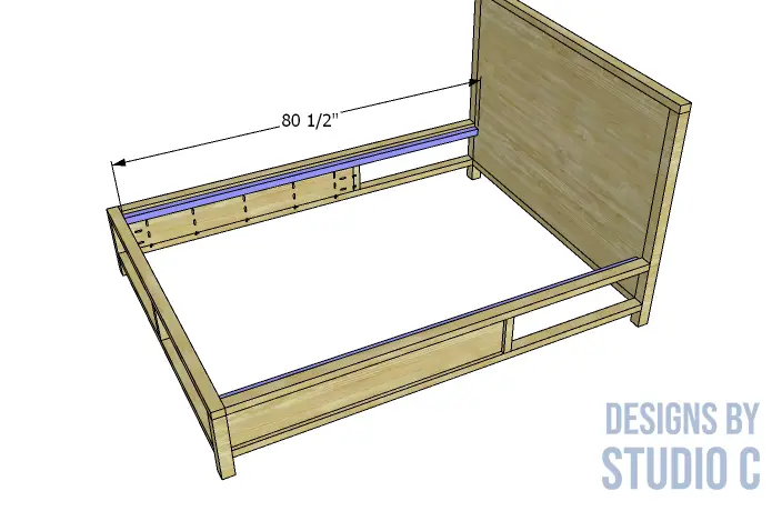 build everley queen bed deck supports