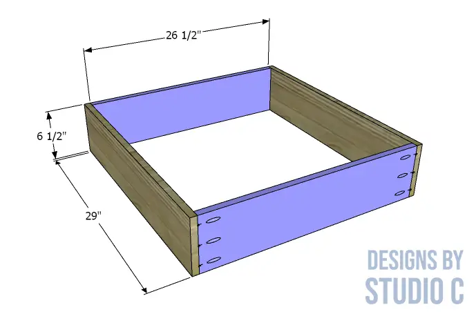 build everley queen bed drawer box