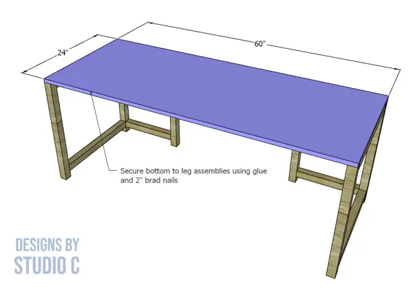 build 24 inch mobeley desk bottom