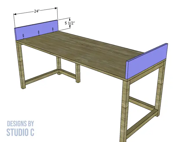 build 24 inch mobeley desk sides