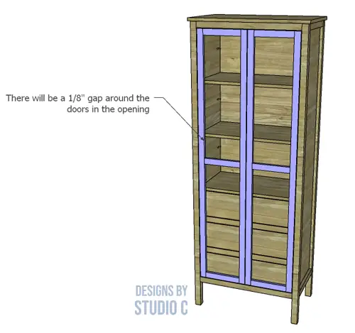 build sudbury storage cabinet door frames installed