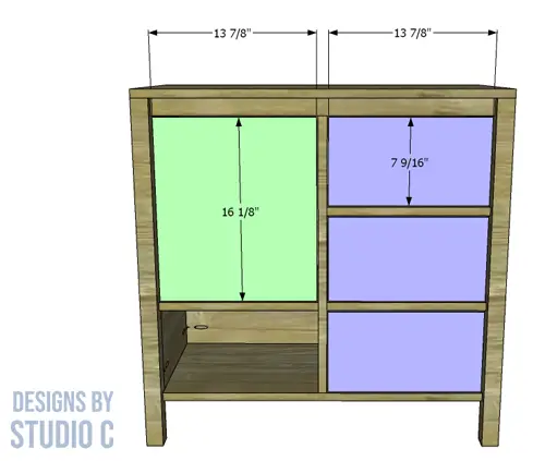 plans build leia storage cabinet door drawer front