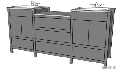 build royal double sink vanity