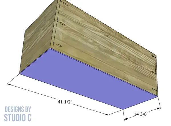 build zander coffee table drawer box bottom