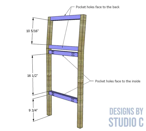 build freeman bar stool back stretchers