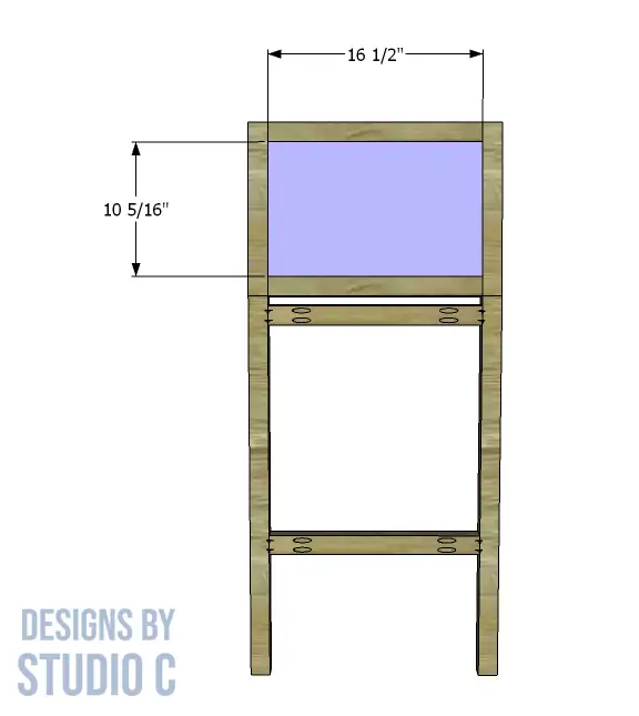 build freeman bar stool back panel