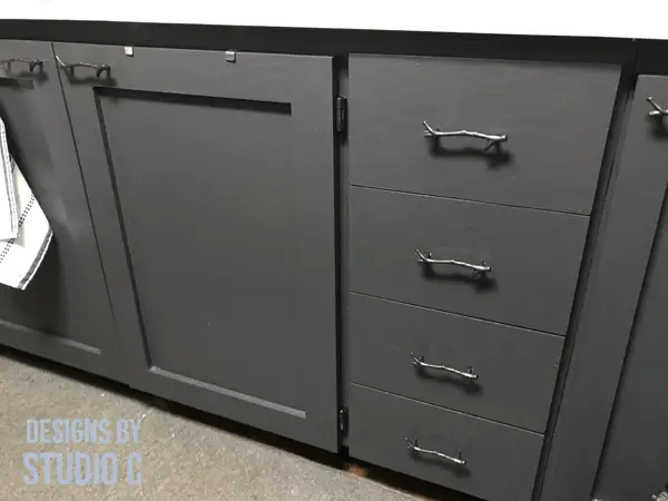 kitchen projects on a budget dark grey kitchen cabinets