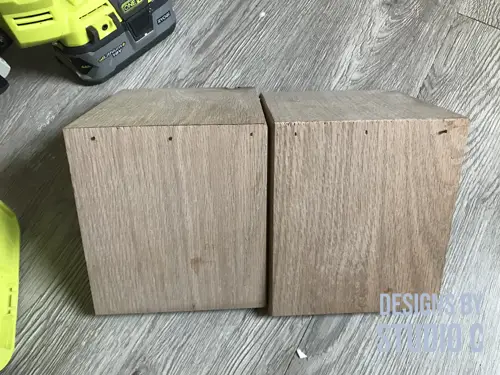 diy bookends drawer fronts dry