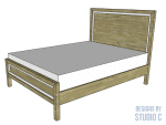 queen bed frame plans