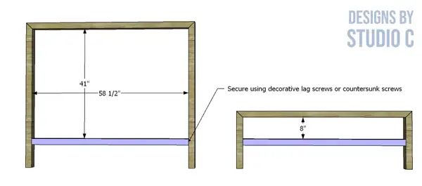 build the lily queen bed lower framing