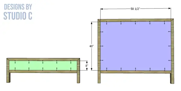 build the lily queen bed panels