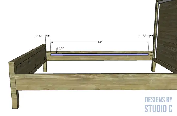 build the lily queen bed slat supports