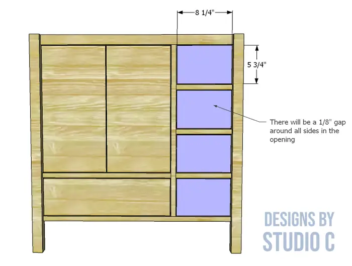 build a whitman bath vanity small drawer fronts
