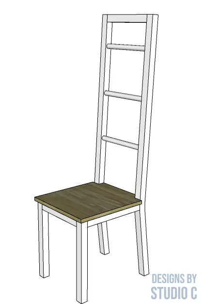 blanket ladder chair