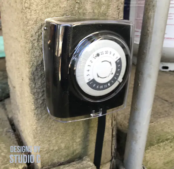 convert wired light to plug in outdoor timer