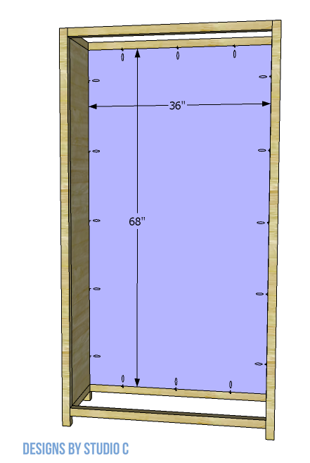 build the alpha dining cabinet back panel