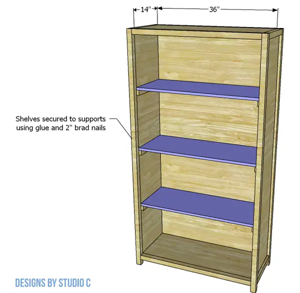 build the alpha dining cabinet shelves