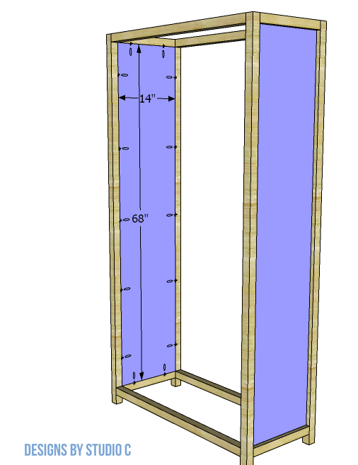 build the alpha dining cabinet side panels
